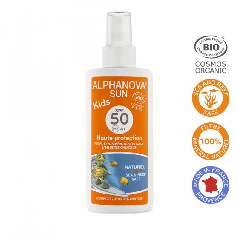 Alphanova Sun bio spf 50 kids high protection Spray 125g